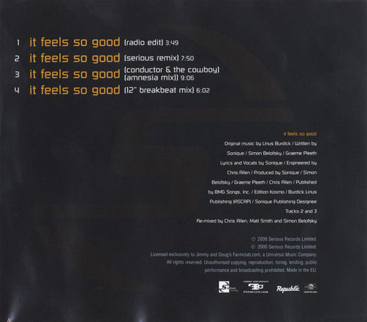 Sonique : It Feels So Good (CD, Single)