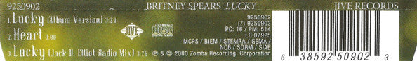 Britney Spears : Lucky (CD, Single)