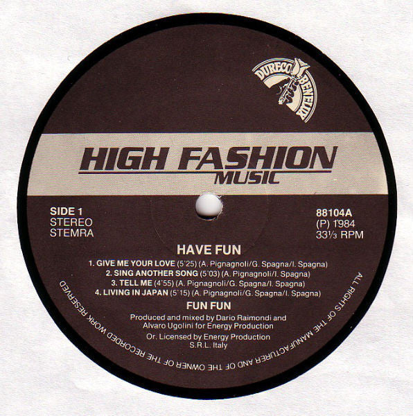 Fun Fun : Have Fun! (LP, Album)