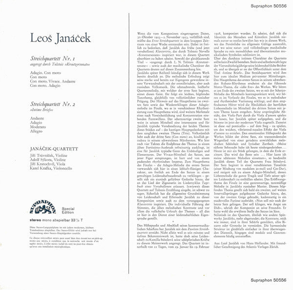 Leoš Janáček, Janáček Quartet : Streichquartette (LP, S/Edition)