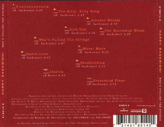 Harry Sacksioni : Who's Pulling The Strings (CD, Album)