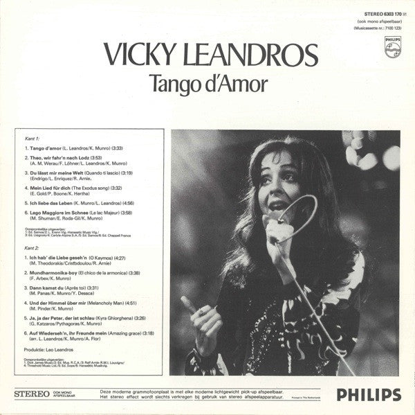 Vicky Leandros : Tango D'Amor (LP, Comp)