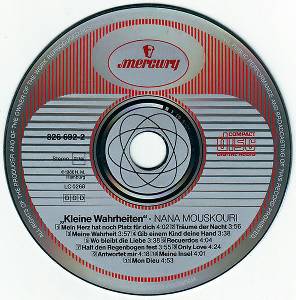 Nana Mouskouri : Kleine Wahrheiten (CD, Album)
