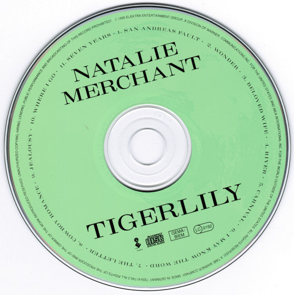 Natalie Merchant : Tigerlily (CD, Album)