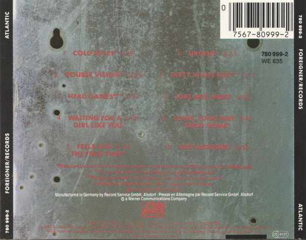 Foreigner : Records (CD, Comp)
