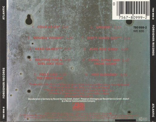Foreigner : Records (CD, Comp)