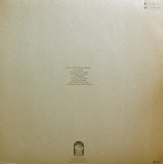 Angelo Branduardi : La Pulce D'Acqua (LP, Album, RE)
