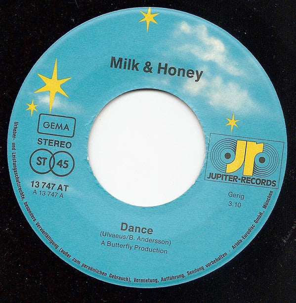 Milk & Honey (9) : Dance (7", Single)