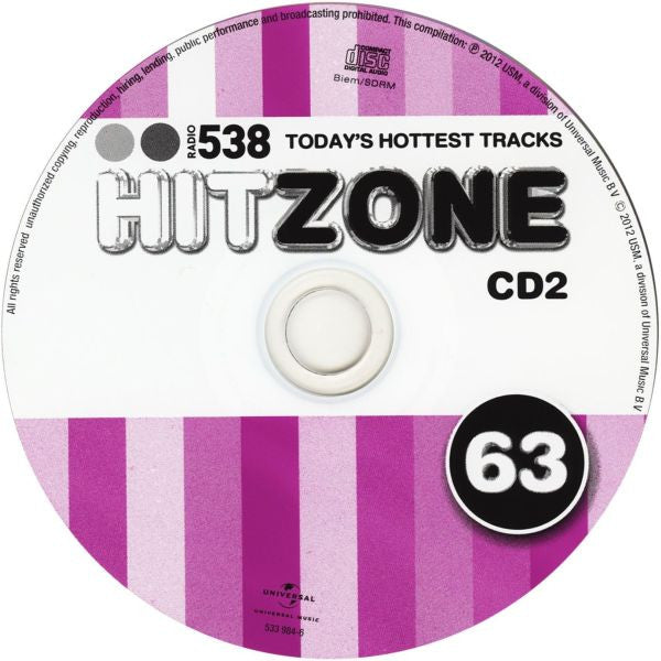 Various : Radio 538 Hitzone 63 (2xCD, Comp)