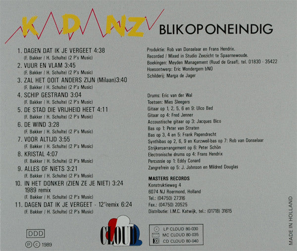 Kadanz : Blik Op Oneindig (CD, Album)