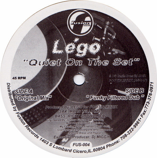 Lego : Quiet On The Set (12")