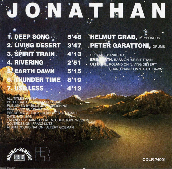 Jonathan (7) : Jonathan (CD, Album)
