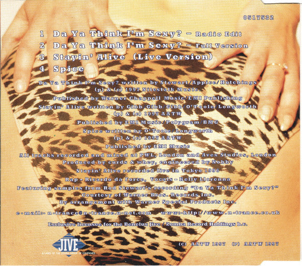 N-Trance Featuring Rod Stewart : Da Ya Think I'm Sexy? (CD, Maxi)
