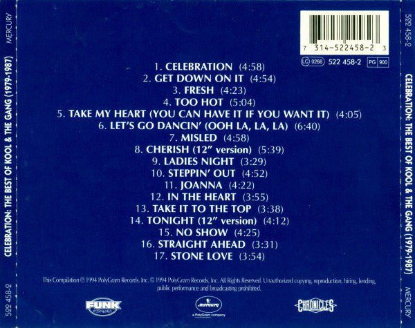 Kool & The Gang : Celebration: The Best Of Kool & The Gang (1979-1987) (CD, Comp)