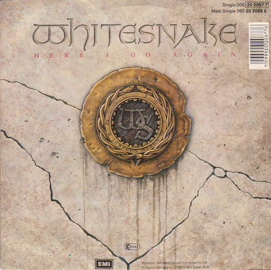 Whitesnake : Here I Go Again (7", Single)