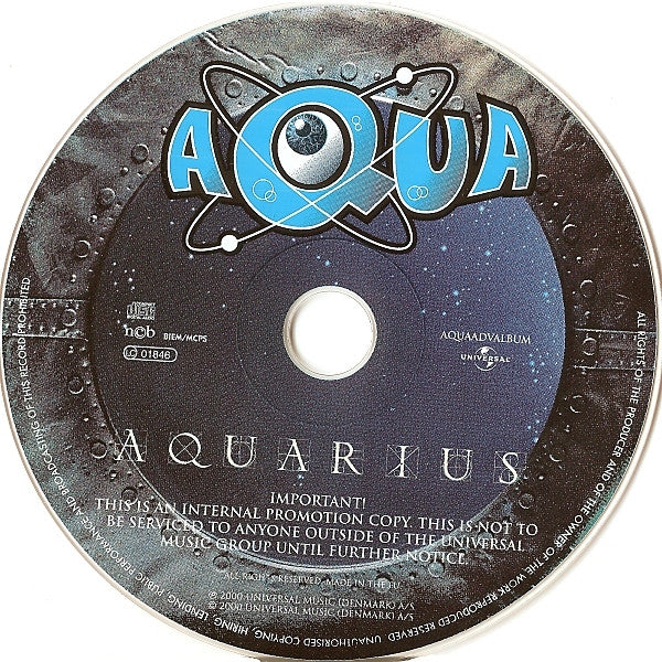 Aqua : Aquarius (CD, Album, Promo, Int)