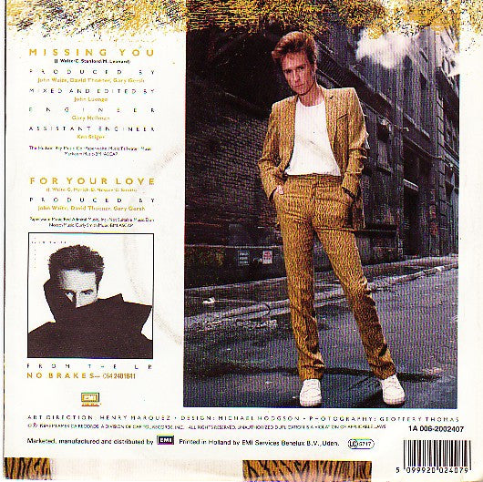 John Waite : Missing You (7", Single)