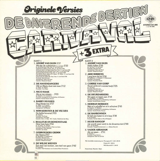 Various : De Daverende Dertien Carnaval + 3 Extra (LP, Comp)