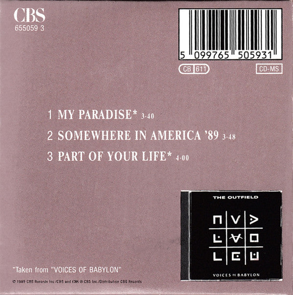The Outfield : My Paradise (CD, Mini, Maxi)