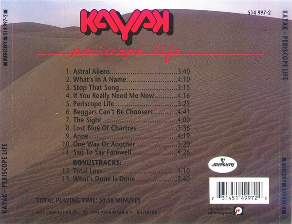 Kayak : Periscope Life (CD, Album, RE)
