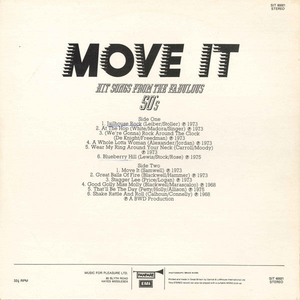 Unknown Artist : Move It - Hit Songs From The Fabulous 50's (LP)