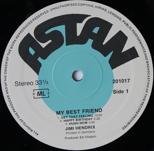 Jimi Hendrix : My Best Friend (LP)