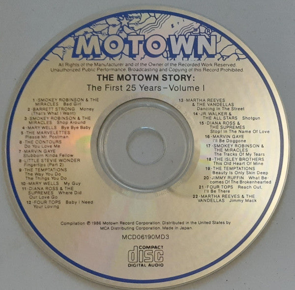 Various : The Motown Story - The First Twenty-Five Years (3xCD, Comp)