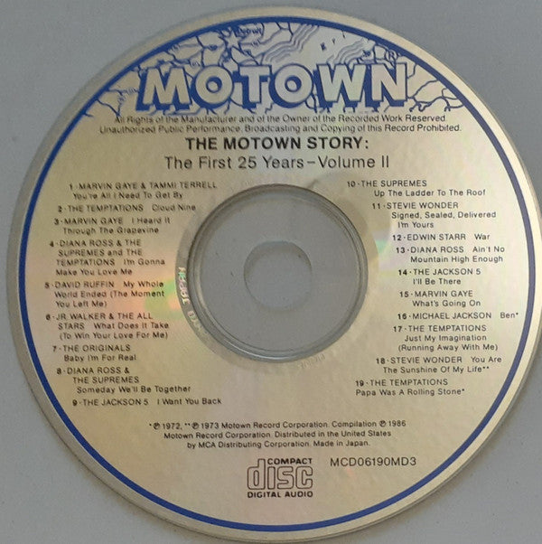Various : The Motown Story - The First Twenty-Five Years (3xCD, Comp)