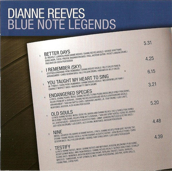Dianne Reeves : Blue Note Legends (CD, Comp)