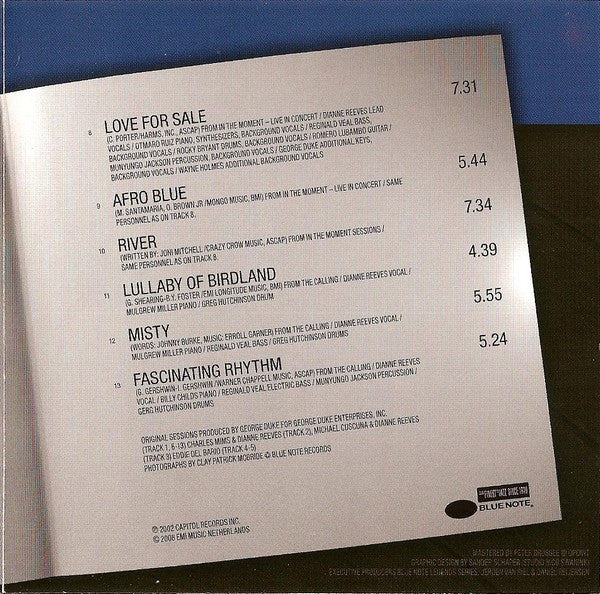 Dianne Reeves : Blue Note Legends (CD, Comp)