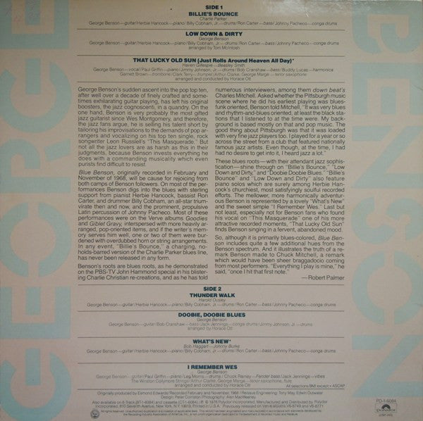 George Benson : Blue Benson (LP, Comp)