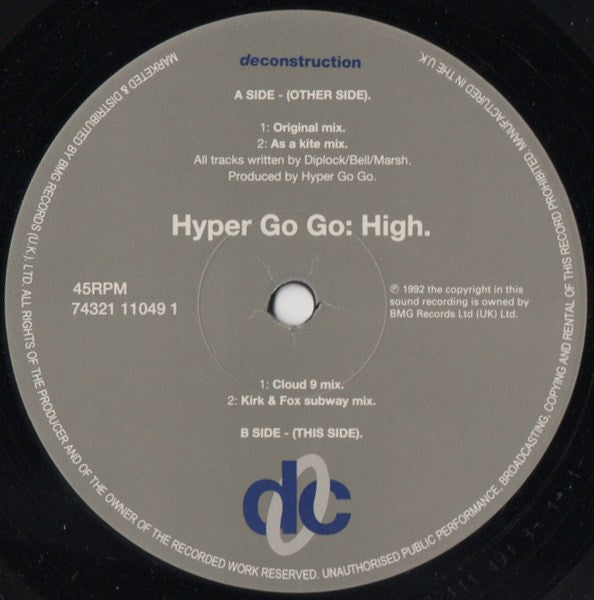 Hyper Go Go : High (Original Mixes And Remixes) (12")