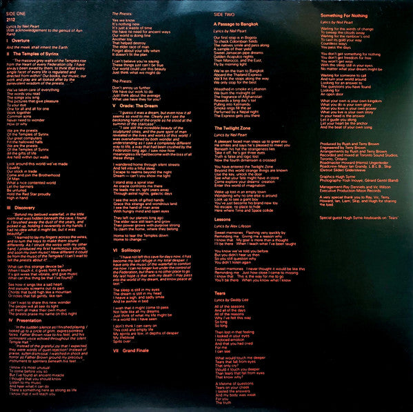 Rush : 2112 (LP, Album, RE, Gat)