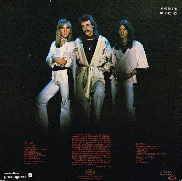 Rush : 2112 (LP, Album, RE, Gat)