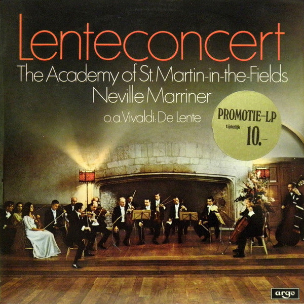 Antonio Vivaldi, Joseph Haydn, Johann Sebastian Bach, Christoph Willibald Gluck, Gaetano Donizetti, Felix Mendelssohn-Bartholdy, Edvard Grieg, Pyotr Ilyich Tchaikovsky - Sir Neville Marriner And The The Academy Of St. Martin-in-the-Fields : Lenteconcert (LP, Comp, Gat)