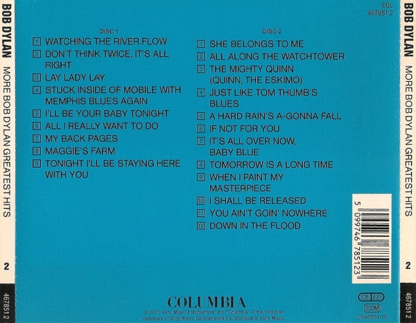 Bob Dylan : More Bob Dylan Greatest Hits (2xCD, Comp)