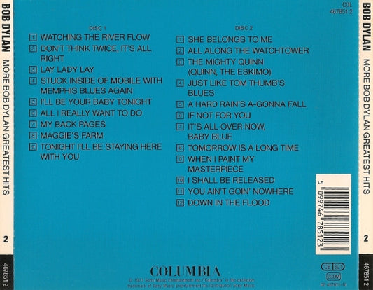 Bob Dylan : More Bob Dylan Greatest Hits (2xCD, Comp)