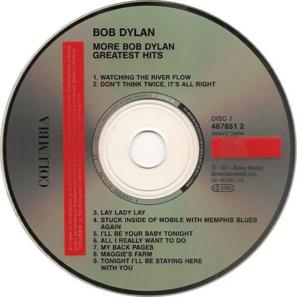 Bob Dylan : More Bob Dylan Greatest Hits (2xCD, Comp)