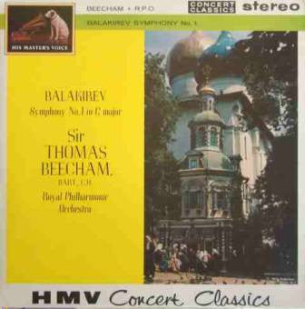 Mily Balakirev, Sir Thomas Beecham, Royal Philharmonic Orchestra : Symphony No. 1 In C Major (LP)