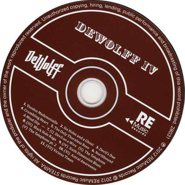 Dewolff : IV (CD, Album, Dig)