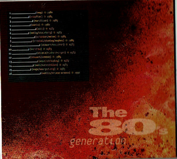Various : Now The Music • The 80's Generation (CD, Comp)