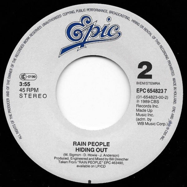 Rain People (2) : Little Bit Of Time (7", Single)