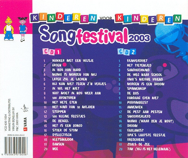 Kinderen voor Kinderen : Songfestival 2003 - Zing Mee Met Kinderen Voor Kinderen (2xCD, Comp)