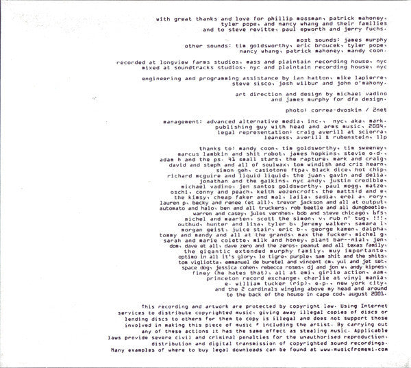 LCD Soundsystem : LCD Soundsystem (2xCD, Album, Copy Prot., Dig)