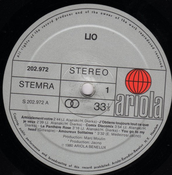 Lio : Lio (LP, Album)