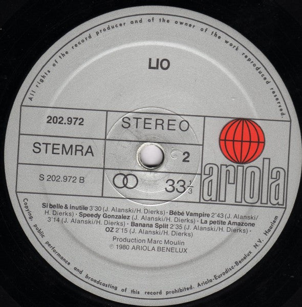 Lio : Lio (LP, Album)