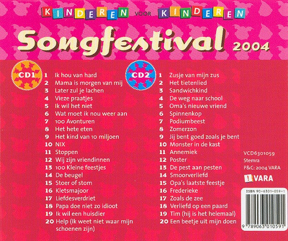 Kinderen voor Kinderen : Songfestival 2004 (2xCD, Comp)