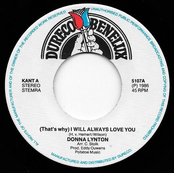 Donna Lynton : (That's Why) I Will Always Love You (7", Single)
