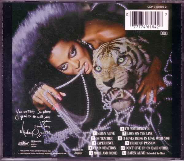 Diana Ross : Eaten Alive (CD, Album)