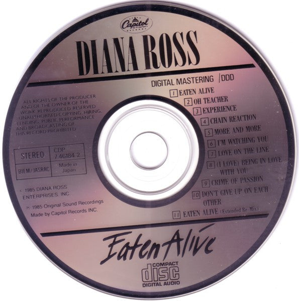 Diana Ross : Eaten Alive (CD, Album)